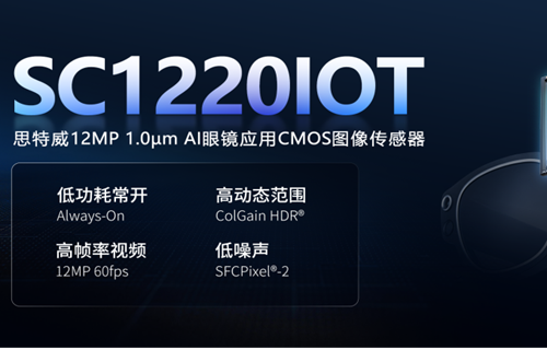 中国チップ企業「思特威(SmartSens)」、新たな1200万画素AIグラス向けCMOSイメージセンサを発表
