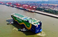 中国製EVなど1,530台、南京港から欧州へ！新たな直行航路が開設